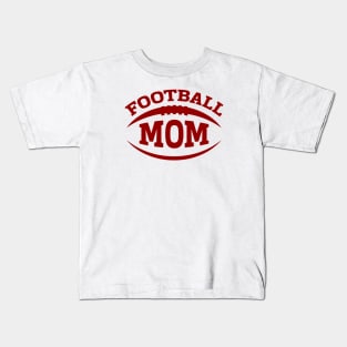 Football Mom (Red) Kids T-Shirt